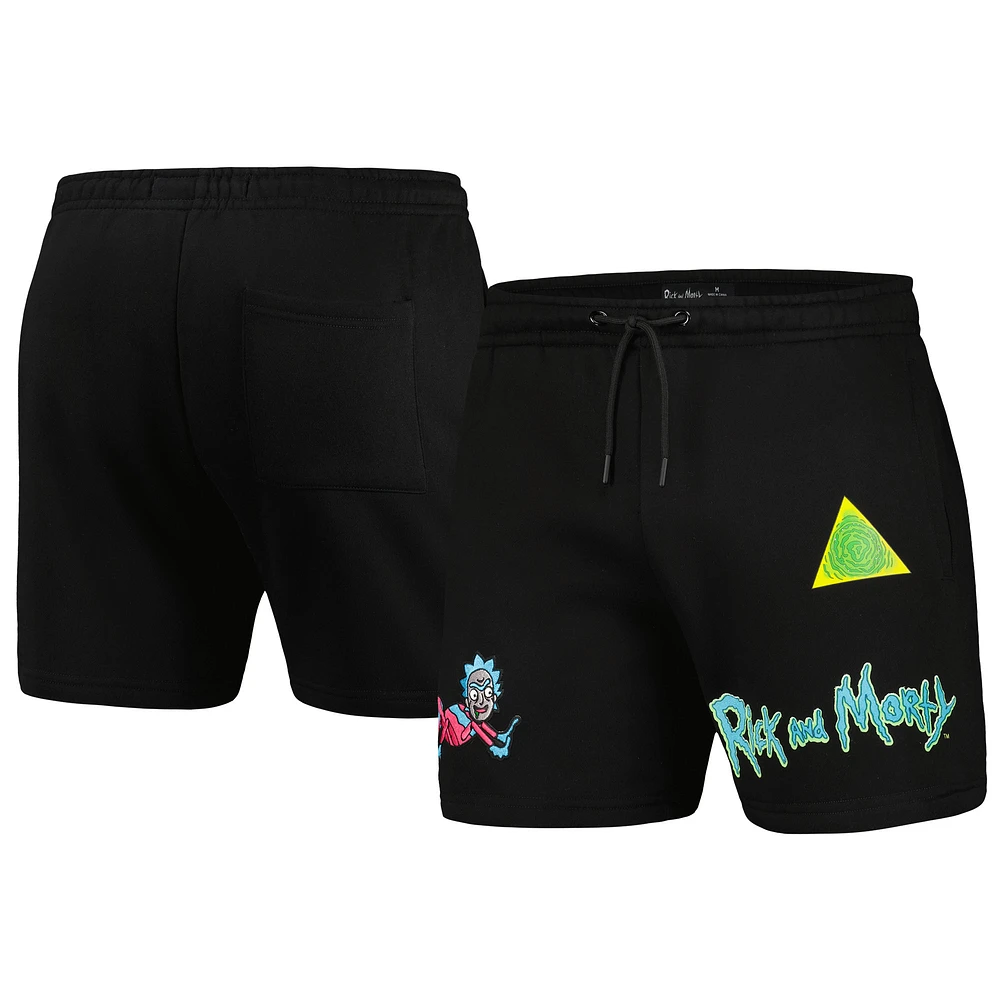 Men's Freeze Max Black Rick And Morty Shorts