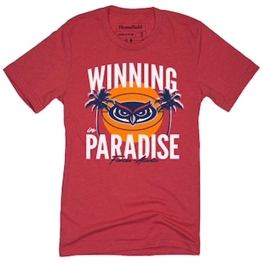 Homefield Red Florida Atlantic Owls Winning Paradise T-Shirt