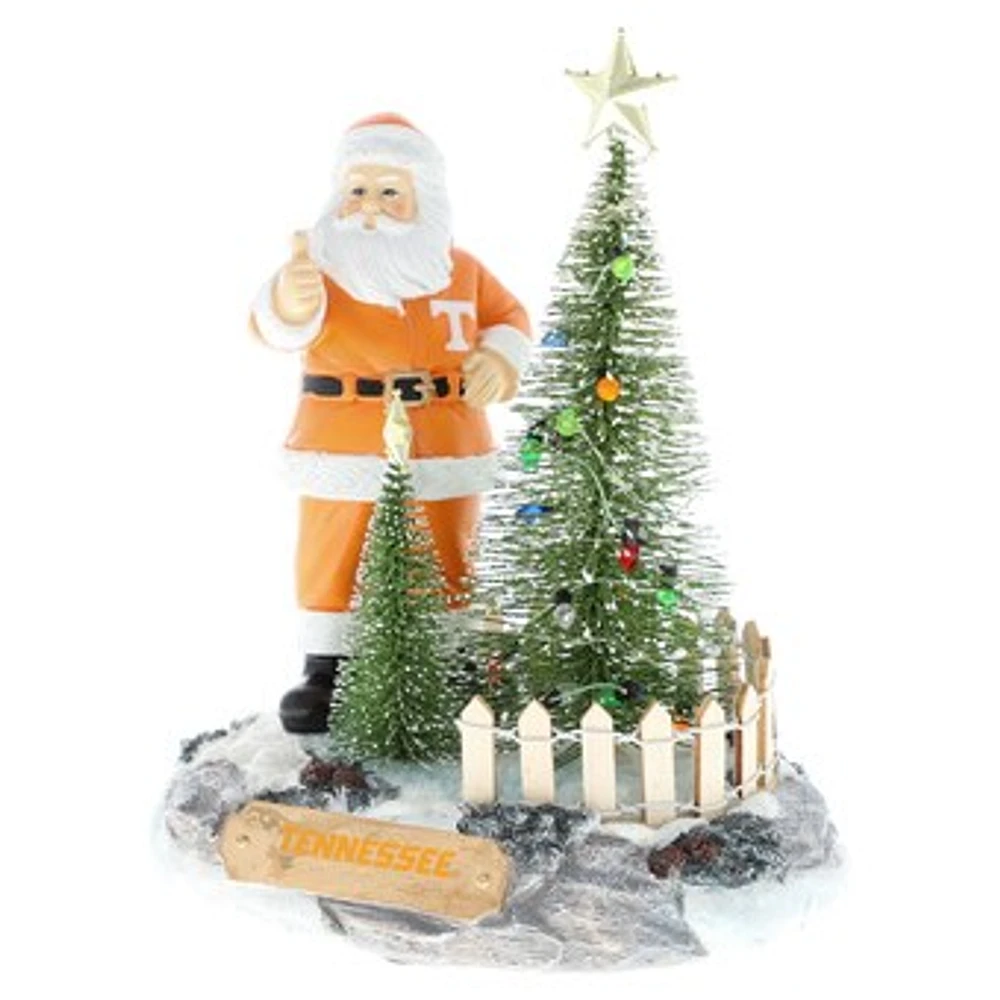 The Memory Company Tennessee Volunteers Santa Figurine with LED Tree