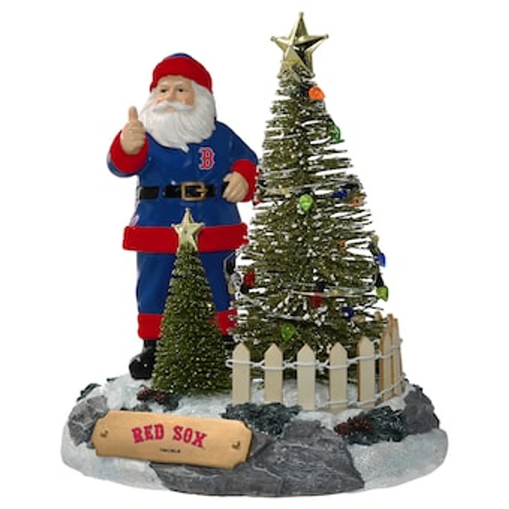 The Memory Company Boston Red Sox Santa Figurine with LED Tree