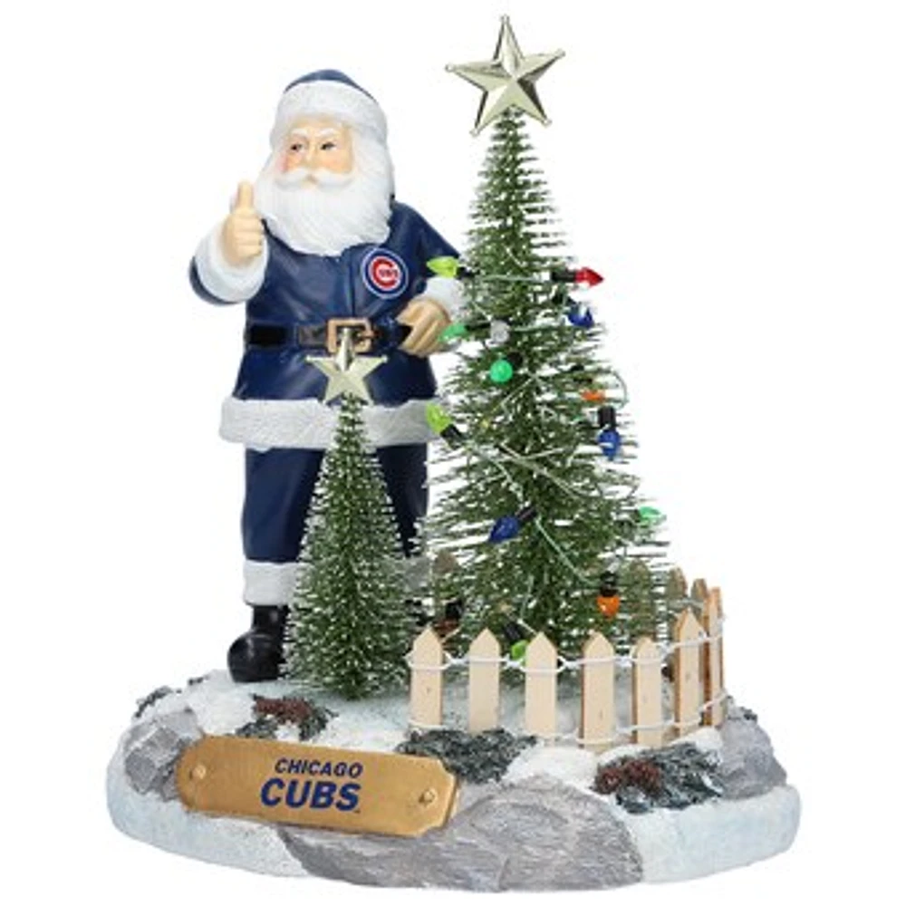 The Memory Company Chicago Cubs Santa with LED Tree Figurine