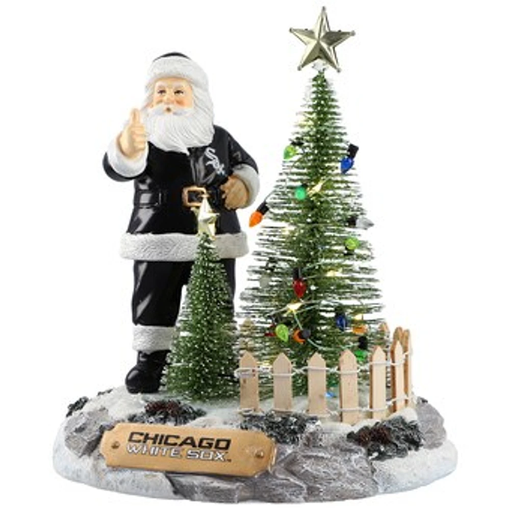 The Memory Company Chicago White Sox Santa with LED Tree Figurine