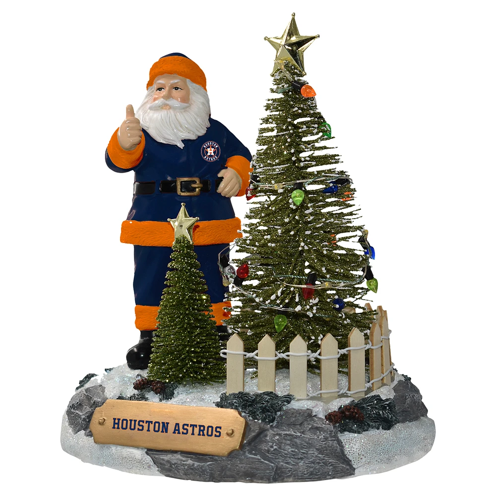 The Memory Company Houston Astros Santa with LED Tree Figurine