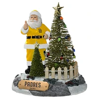 The Memory Company San Diego Padres Santa Figurine with LED Tree