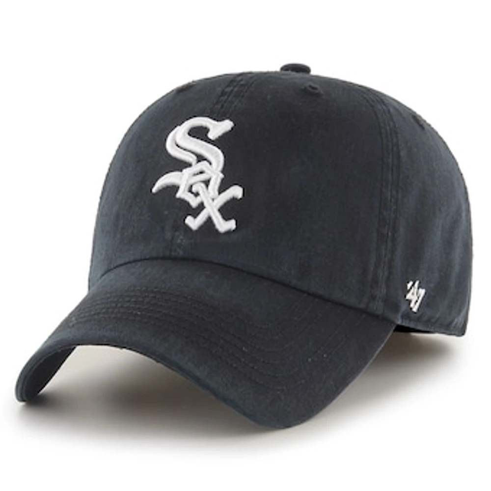 Men's '47 Black Chicago White Sox Franchise Logo Fitted Hat