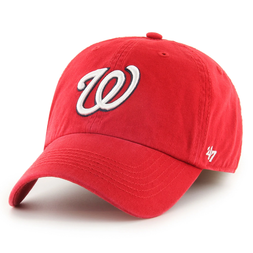 Men's '47 Red Washington Nationals Franchise Logo Fitted Hat