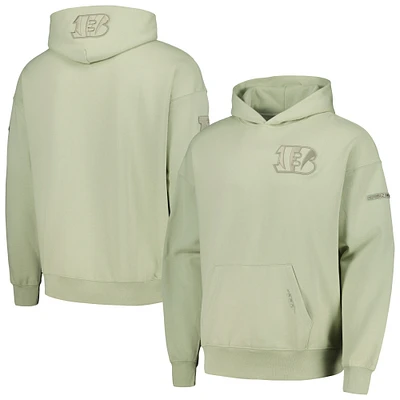 Men's Pro Standard Light Green Cincinnati Bengals Neutral Drop Shoulder Pullover Hoodie