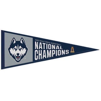 WinCraft UConn Huskies 2023 NCAA Men’s Basketball National Champions 13" x 32" Wool Pennant