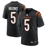 Men's Nike Tee Higgins Black Cincinnati Bengals Game Player Jersey