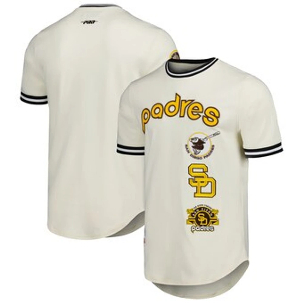 Men's Pro Standard Beige San Diego Padres Cooperstown Collection Retro Classic T-Shirt