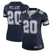 Women's Nike Tony Pollard  Navy Dallas Cowboys Legend Player Performance Top