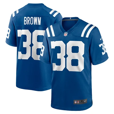 Men's Nike Pharaoh Brown Royal Indianapolis Colts Game Player Jersey