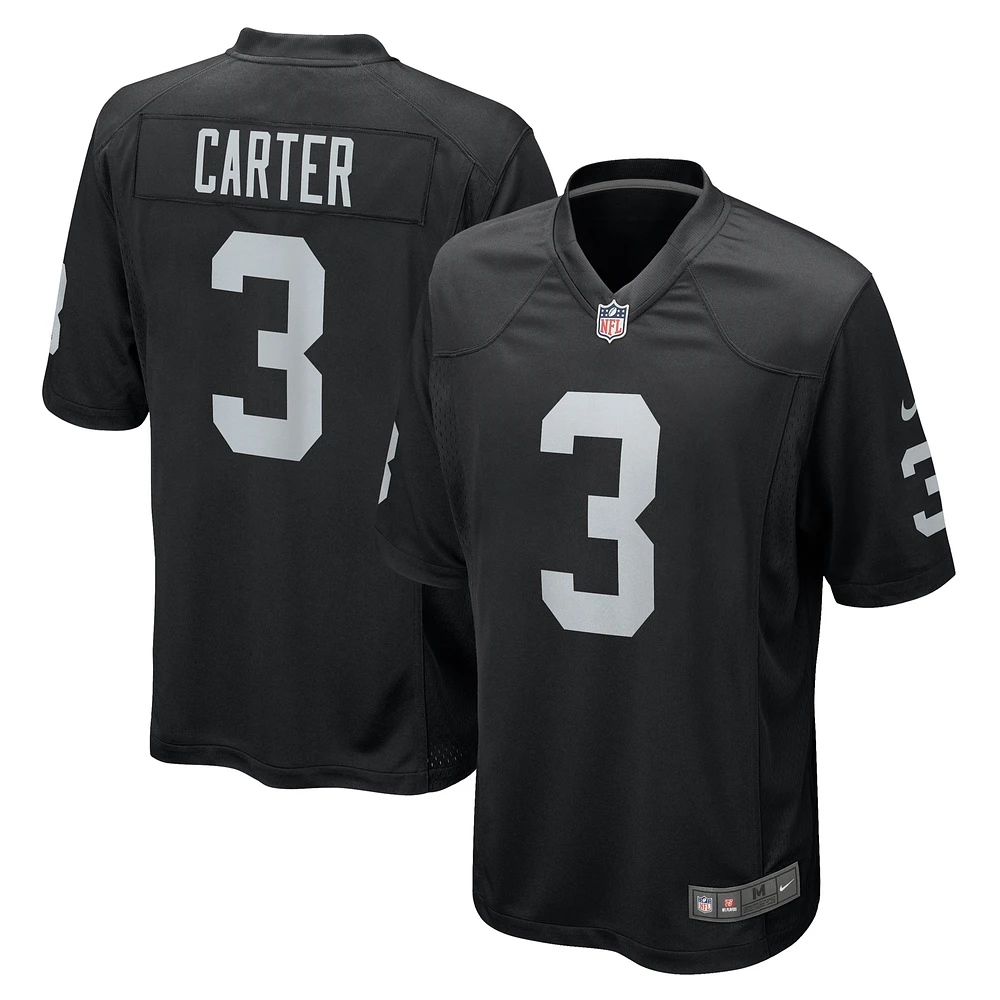 Men's Nike DeAndre Carter Black Las Vegas Raiders Game Player Jersey