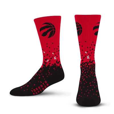 Unisex For Bare Feet Toronto Raptors Spray Zone Crew Socks