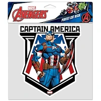 WinCraft Captain America 8" x 8" Perfect Cut Decal