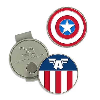 WinCraft Captain America Hat Clip with Ball Markers Set