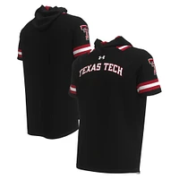 Men's Under Armour Black Texas Tech Red Raiders Shooter Raglan Hoodie T-Shirt