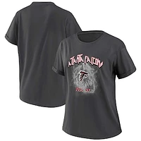 Women's WEAR by Erin Andrews Charcoal Atlanta Falcons Boyfriend T-Shirt