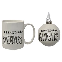 The Memory Company Arkansas Razorbacks Holiday Ornament & Mug Set