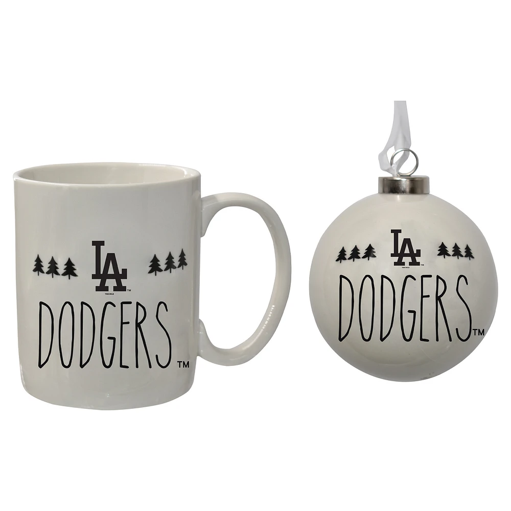 The Memory Company Los Angeles Dodgers Holiday Ornament & Mug Set