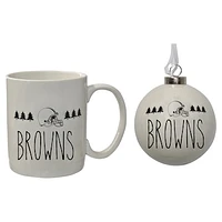 The Memory Company Cleveland Browns Holiday Ornament & Mug Set