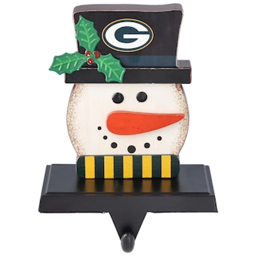 The Memory Company Green Bay Packers Snowman Stocking Holders