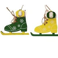 The Memory Company Oregon Ducks Two-Pack Ice Skate Ornament Set