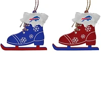 The Memory Company Buffalo Bills Two-Pack Ice Skate Ornament Set