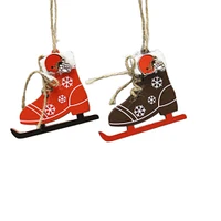 The Memory Company Cleveland Browns Two-Pack Ice Skate Ornament Set