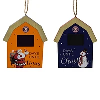 Houston Astros 2-Pack Countdown Ornament Set