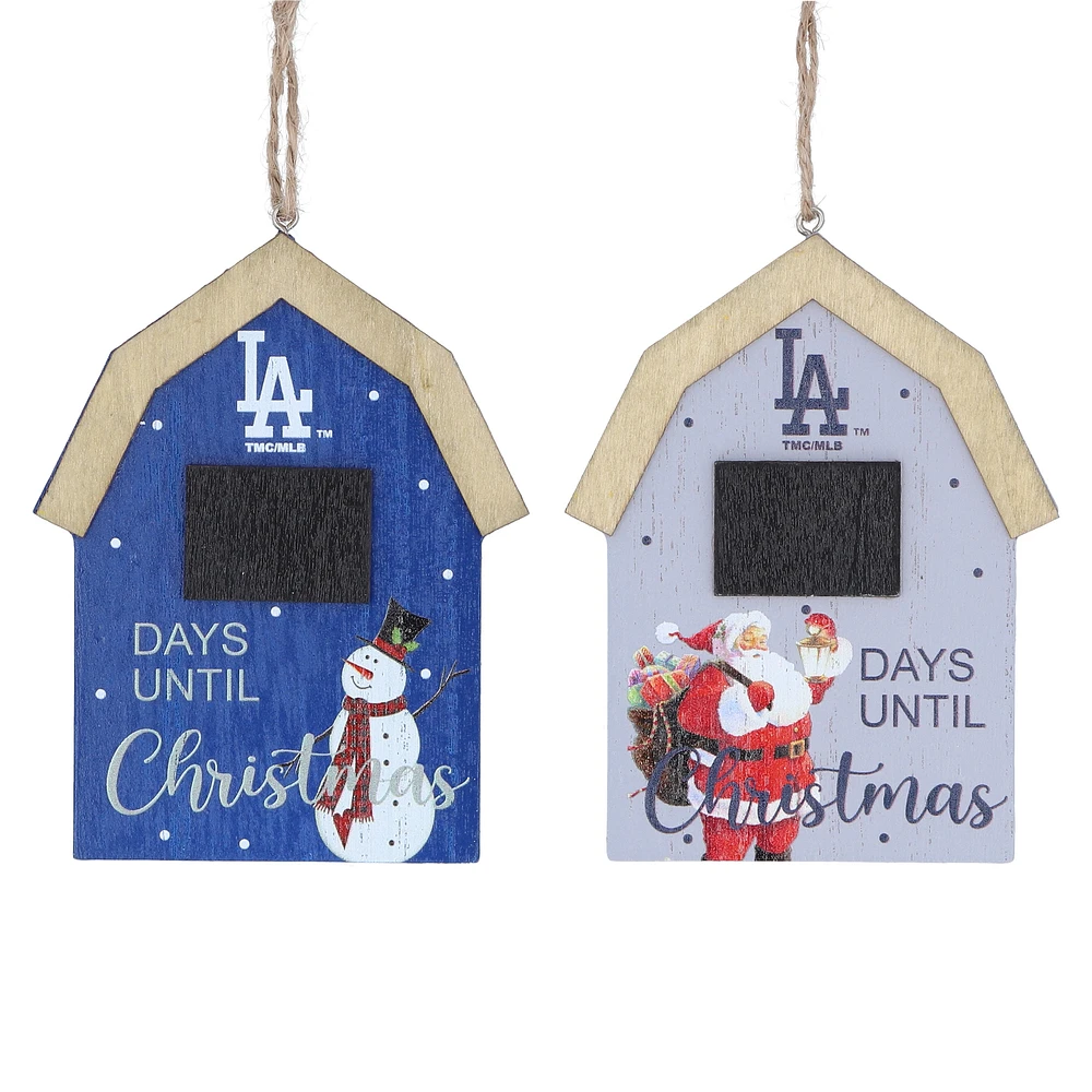 Los Angeles Dodgers 2-Pack Countdown Ornament Set