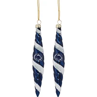 Penn State Nittany Lions Two-Pack Swirl Blown Glass Ornament Set