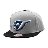 Men's Mitchell & Ness Gray Toronto Blue Jays Cooperstown Collection Away Snapback Hat