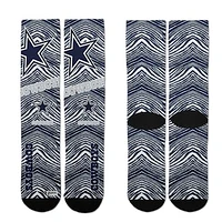 Youth For Bare Feet Dallas Cowboys Zubaz Zubified Crew Socks