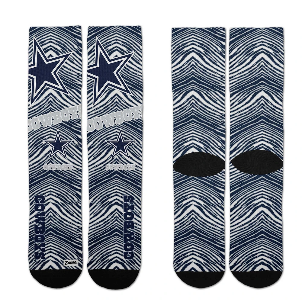 Youth For Bare Feet Dallas Cowboys Zubaz Zubified Crew Socks