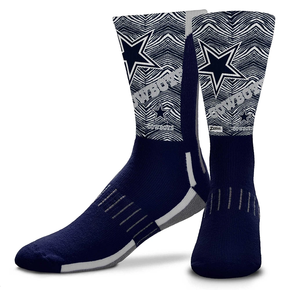 For Bare Feet Dallas Cowboys Zubaz Zoom Crew Socks