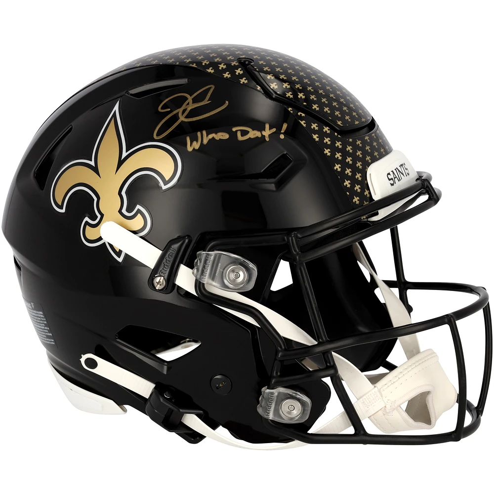 Derek Carr New Orleans Saints Autographed Riddell Authentic Helmet with Inscription