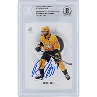 Roman Josi Nashville Predators Autographed 2020-21 Upper Deck SP Authentic #72 Beckett Fanatics Witnessed Authenticated Card