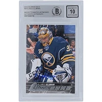Linus Ullmark Buffalo Sabres Autographed 2015-16 Upper Deck Young Guns #472 Beckett Fanatics Witnessed Authenticated 10 Rookie Card