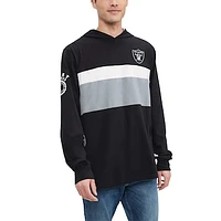 Men's Tommy Hilfiger  Black Las Vegas Raiders Morgan Long Sleeve Hoodie T-Shirt