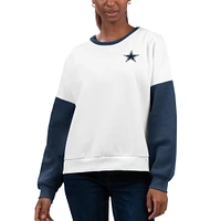 Women's G-III 4Her by Carl Banks White Dallas Cowboys A-Game Pullover Sweatshirt