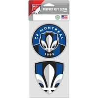 WinCraft CF Montreal 4" x 8" Perfect Cut Decal 2-Pack Set