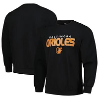 Men's Stitches  Black Baltimore Orioles Pullover Sweatshirt