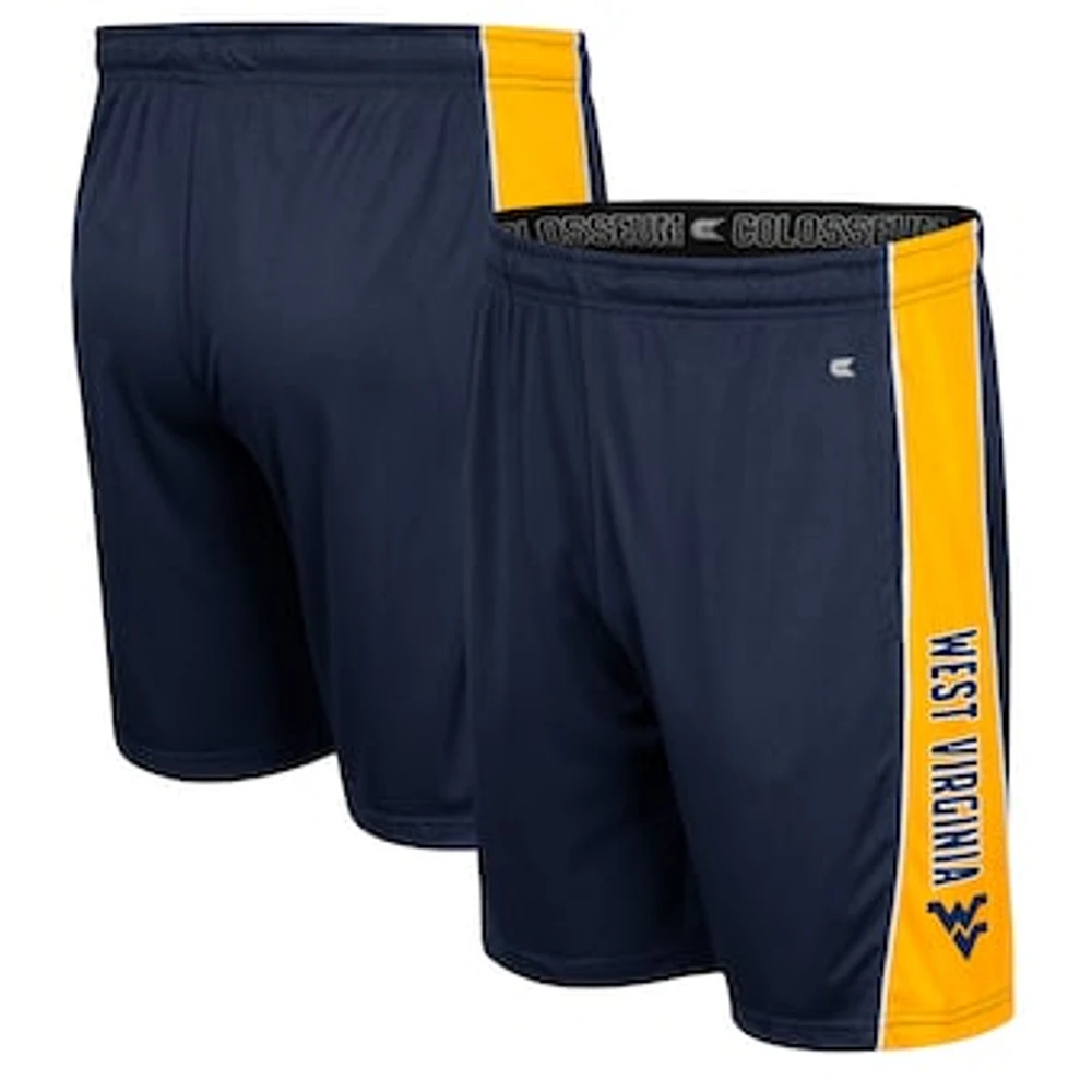 Men's Colosseum Navy West Virginia Mountaineers Panel Shorts