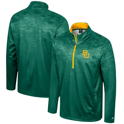 Men's Colosseum  Green Baylor Bears The Machine Half-Zip Jacket