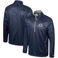 Men's Colosseum  Navy Georgetown Hoyas The Machine Half-Zip Jacket