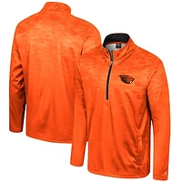 Men's Colosseum  Orange Oregon State Beavers The Machine Half-Zip Jacket