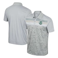 Men's Colosseum Gray Colorado State Rams Cybernetic Polo