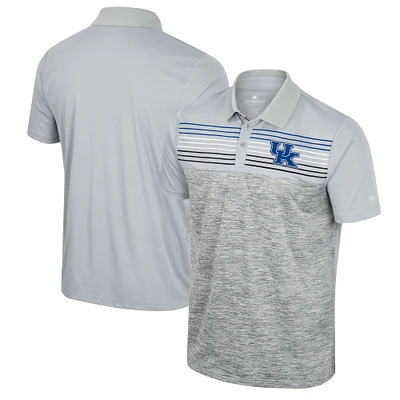 Men's Colosseum Gray Kentucky Wildcats Cybernetic Polo