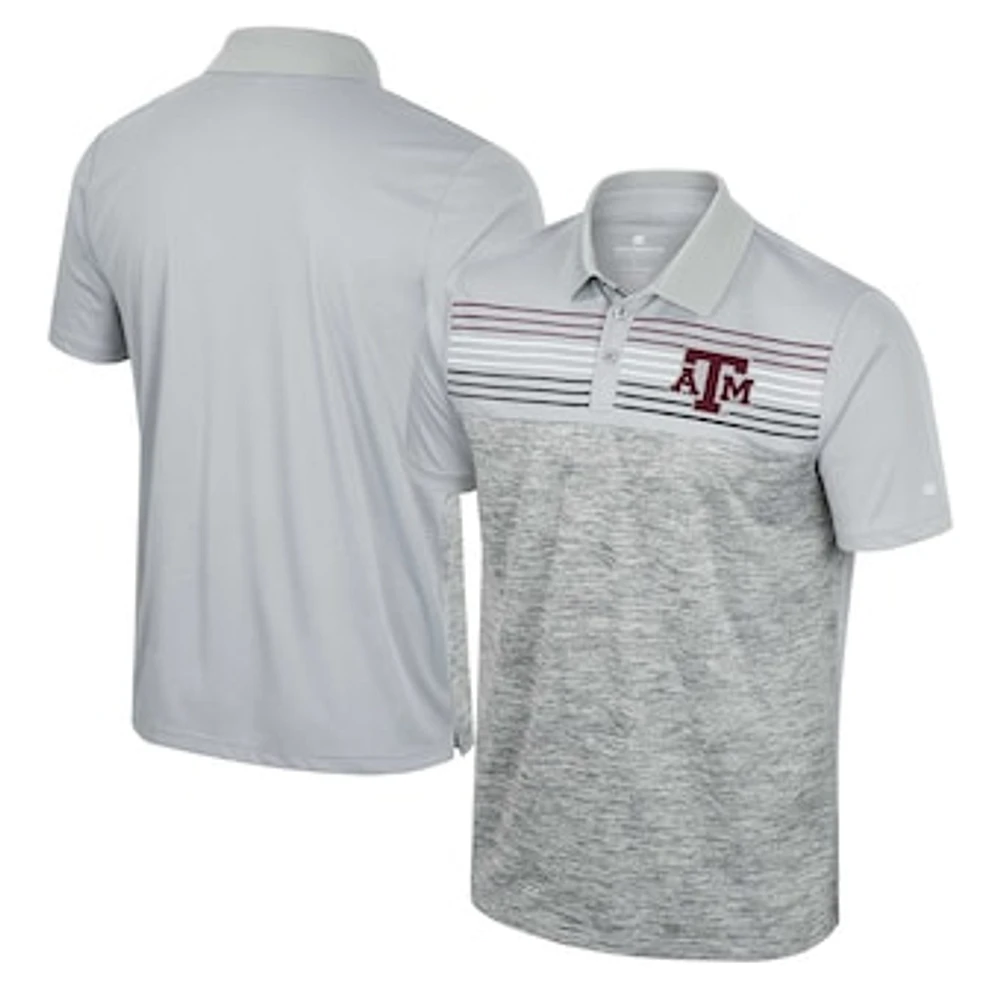 Men's Colosseum Gray Texas A&M Aggies Cybernetic Polo